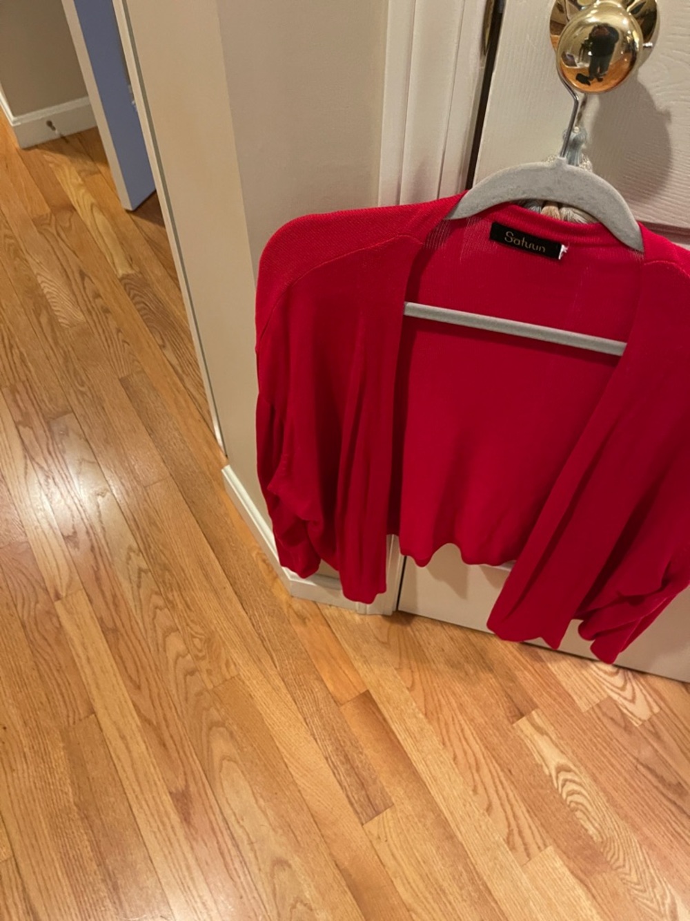 Open-Front Red Women’s bolero